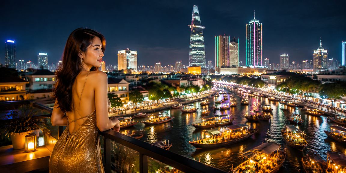 Người dùng TP Hồ Chí Minh đọc ví dụ quy tắc giải thưởng trên điện thoại